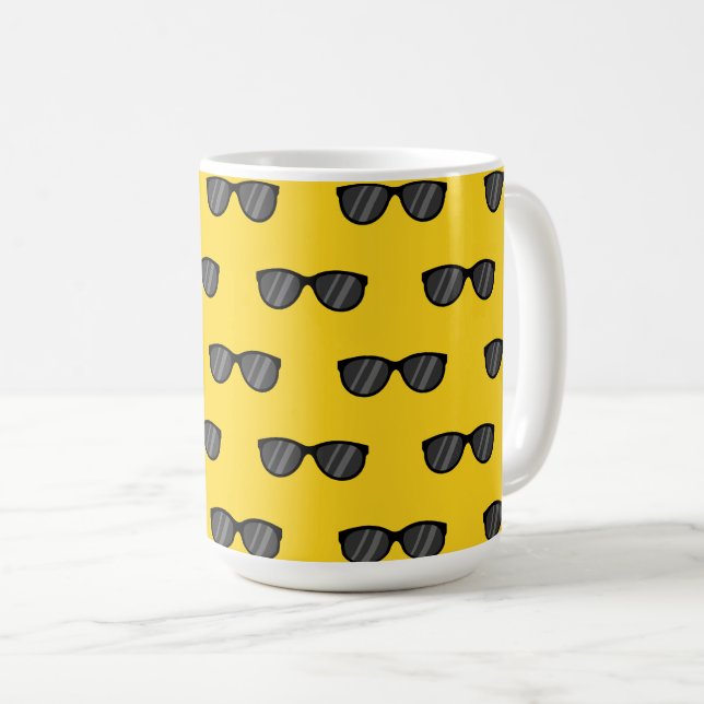 Cooler Cartoon Sonnenbrille Kaffeetasse (VorderseiteRechts)