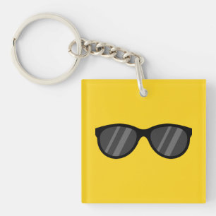 Cooler Cartoon Sonnenbrille Schlüsselanhänger