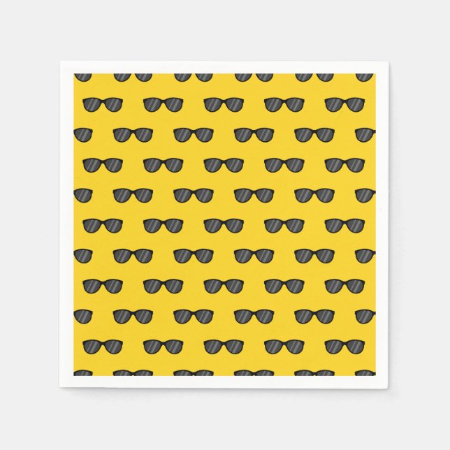 Cooler Cartoon Sonnenbrille Serviette (Vorderseite)
