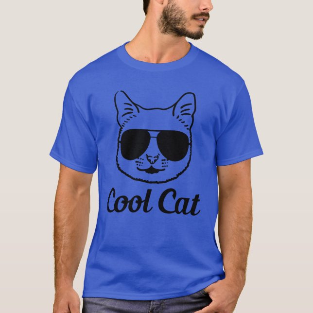 Cooler Cat T - Shirt (Vorderseite)
