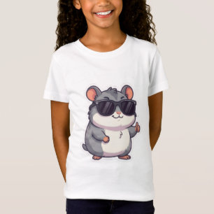 Cooler Chibi-Hamster mit Sonnenbrille Lustiges Mem T-Shirt