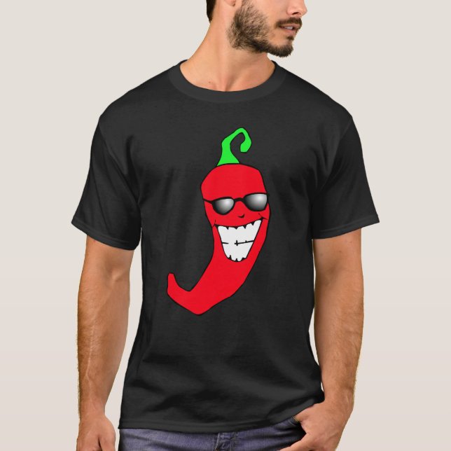 Cooler Chili-Pfeffer T-Shirt (Vorderseite)