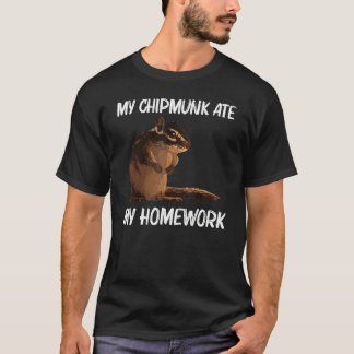 Cooler Chipmunk für Kinder Jungen Eichhörnchen Whi T-Shirt