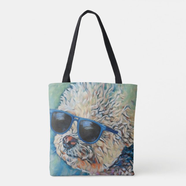 Cooler 'Chon der Bichon Flexible Magnet Tasche (Rückseite)