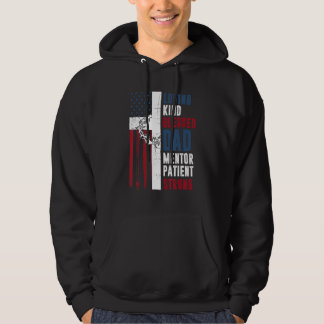Cooler Christlicher gesegneter Vater Cross America Hoodie