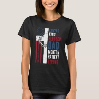 Cooler Christlicher gesegneter Vater Cross America T-Shirt