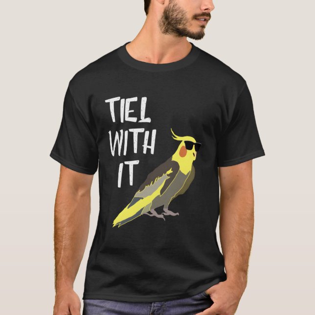 Cooler Cockatiel Tiel mit seiner sonnigen Sonnenbr T-Shirt (Vorderseite)