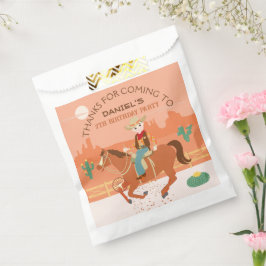 Cooler Cowboy und Pferd Geburtstagsparty Geschenktütchen