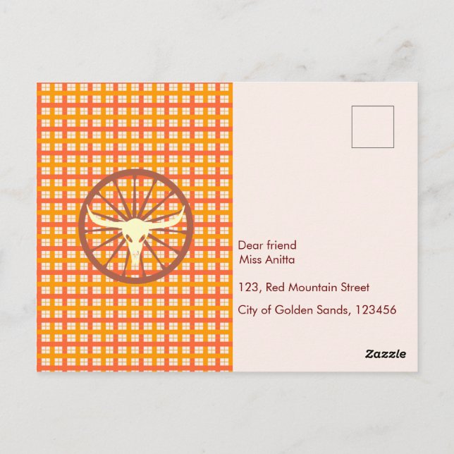 Cooler Cowboy und Pferd Geburtstagsparty Postkarte (Rückseite)