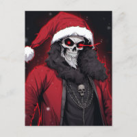 Cooler Creepy Anime Cartoon Santa Skull Zombie Däm