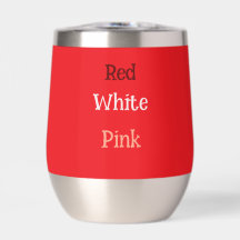 Cooler Cup, Rot, Weiß und Rosa