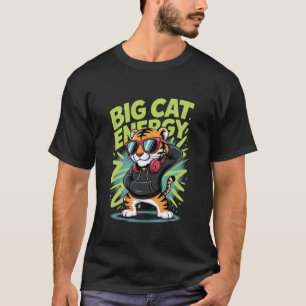 Cooler Dabbing-Tiger mit Sonnenbrille Tanzender Ti T-Shirt