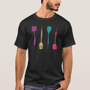 Cooler Dart für Damen und Herren Dartboard Vintage T-Shirt