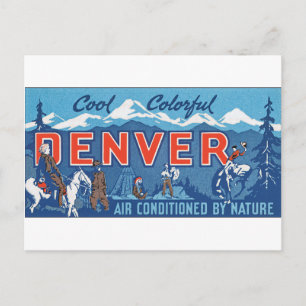 Cooler Denver Postkarte