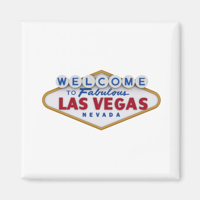 cooler Designer-Magnet willkommen bei las vegas Magnet (Vorne)