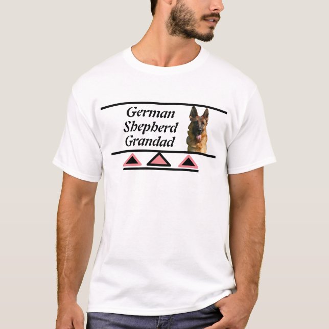 Cooler Deutscher Schäferhund Grandad T - Shirt (Vorderseite)