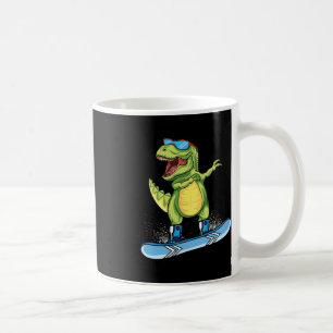 Cooler Dinosaur Snowboarden Skiing Dabbing T Rex S Kaffeetasse