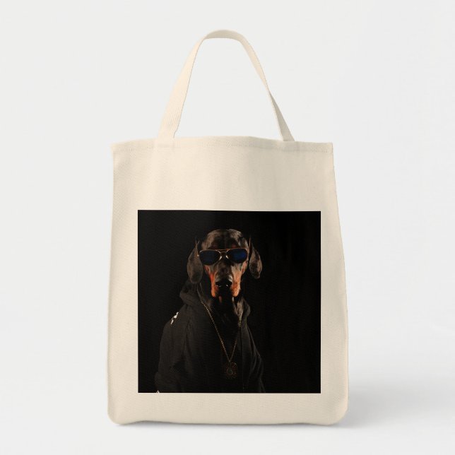 Cooler Dobermann Tragetasche (Vorne)
