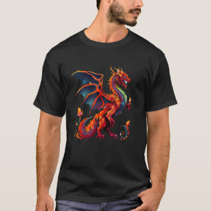 Cooler Drache für Männer Frauen Kind Mythischer Dr T-Shirt