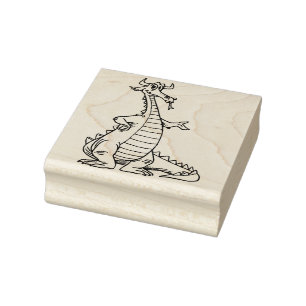 Cooler Drache Rubberstamp Gummistempel