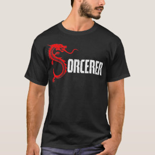 Cooler Drachenfeuer-Zauberer-Zauberer T-Shirt