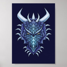 Cooler Drachenkopf Poster