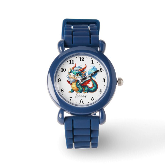 Cooler Drachenname Armbanduhr (Vorderseite)