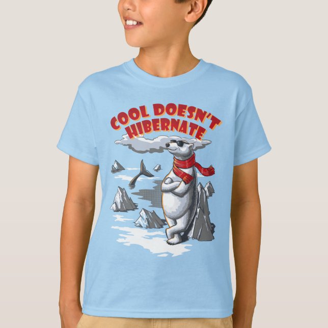 Cooler Eisbär T-Shirt (Vorderseite)