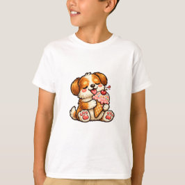 Cooler Eiscreme-Hund T-Shirt