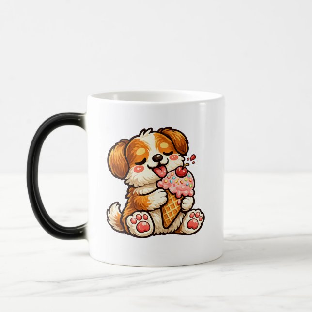 Cooler Eiscreme-Hund Verwandlungstasse (Links)