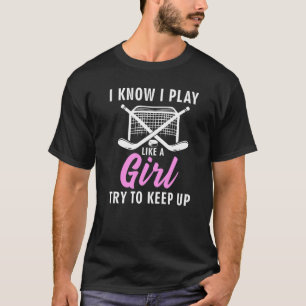 Cooler Eishockey für Damen-Feldhockey T-Shirt