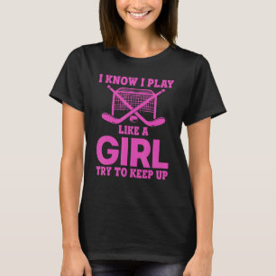 Cooler Eishockey für Damen-Feldhockey T-Shirt