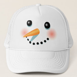 Cooler eisiger Snowman-Cartoon Truckerkappe