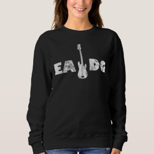 Cooler Electric Bass Eadg Guitar Rock Music Player Sweatshirt