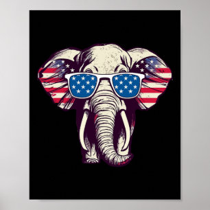Cooler Elefant Republikaner Coole Elefant Geschenk Poster
