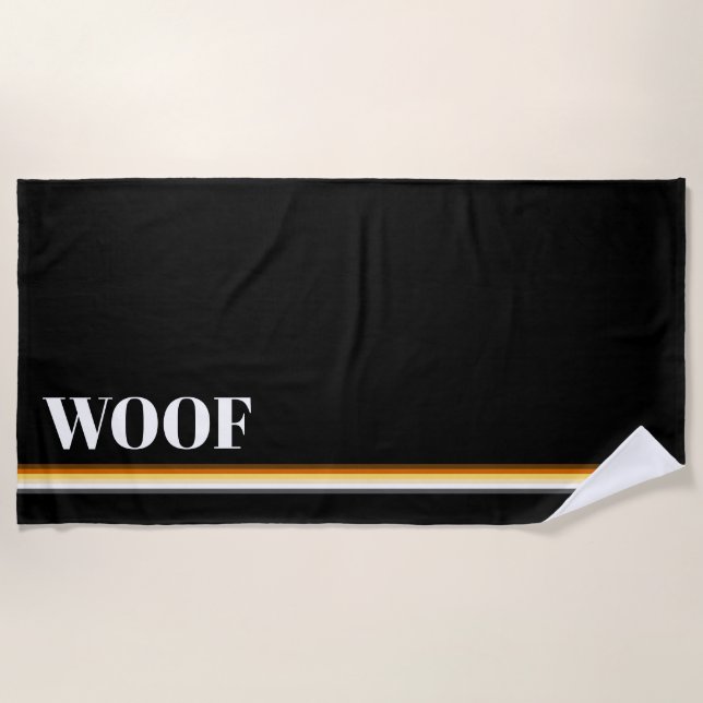 Cooler, eleganter Gay Bears-Flag Strandtuch (Vorderseite)