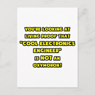 Cooler Elektronikingenieur ist kein Oxymoron Postkarte