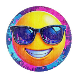 Cooler 😎 Emoji Splash Spaß Schneidebrett