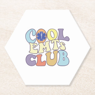 Cooler EMTS-Club Erste medizinische Notfallhilfe Untersetzer