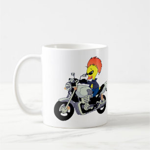 Cooler Enten auf einem Motorrad Kaffeetasse
