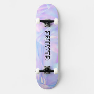 Cooler Entwurfsname Auflistbare Lila Holografisch Skateboard