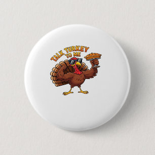 Cooler Erntedank der Türkei Funny Oversified T - S Button