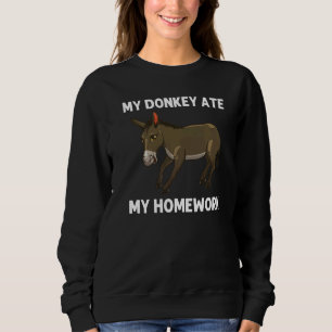 Cooler Esel für Kinder Jungen Maultier Esel Safari Sweatshirt