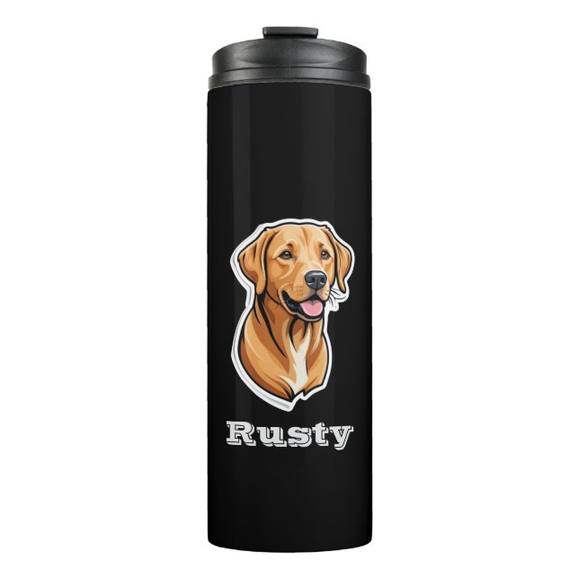 Cooler Etikettenaufkleber für den Retriever-Aufkle Thermosbecher (Vorderseite)