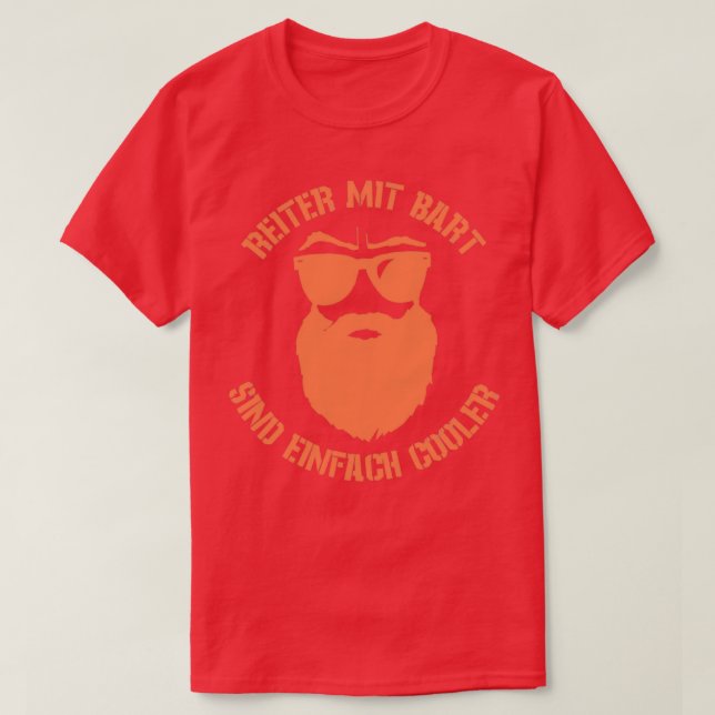 Cooler Fahrer mit Bart T-Shirt (Design vorne)