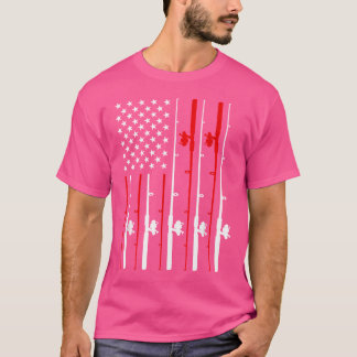 Cooler Fang der amerikanischen Flagge T-Shirt