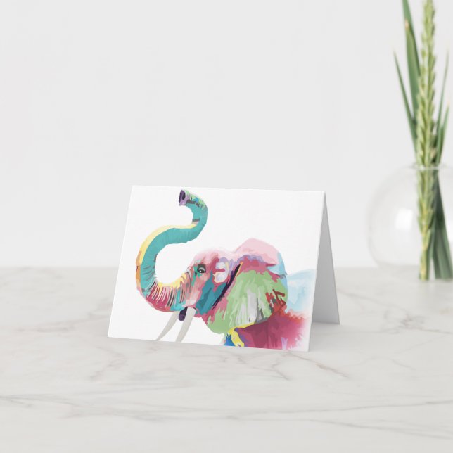 Cooler fantastischer trendy bunter vibrierender karte (Vorderseite)