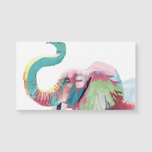 Cooler fantastischer trendy bunter vibrierender magnetkarte
