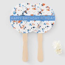 Cooler farbenfroher Paint Spritzer Happy Birthday