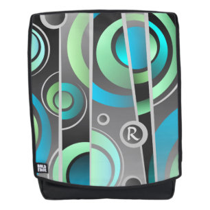 Cooler farbiger Pop Art Geometrisches Muster Rucksack
